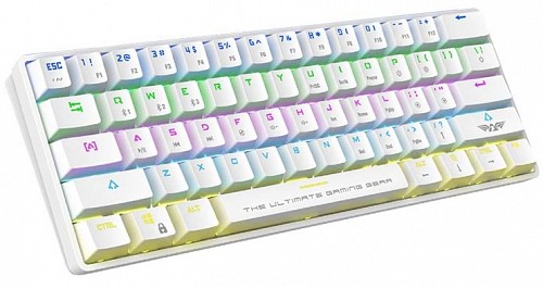 Armaggeddon MBA-61R Bluetooth Mechanical BLUE Keyboard White
