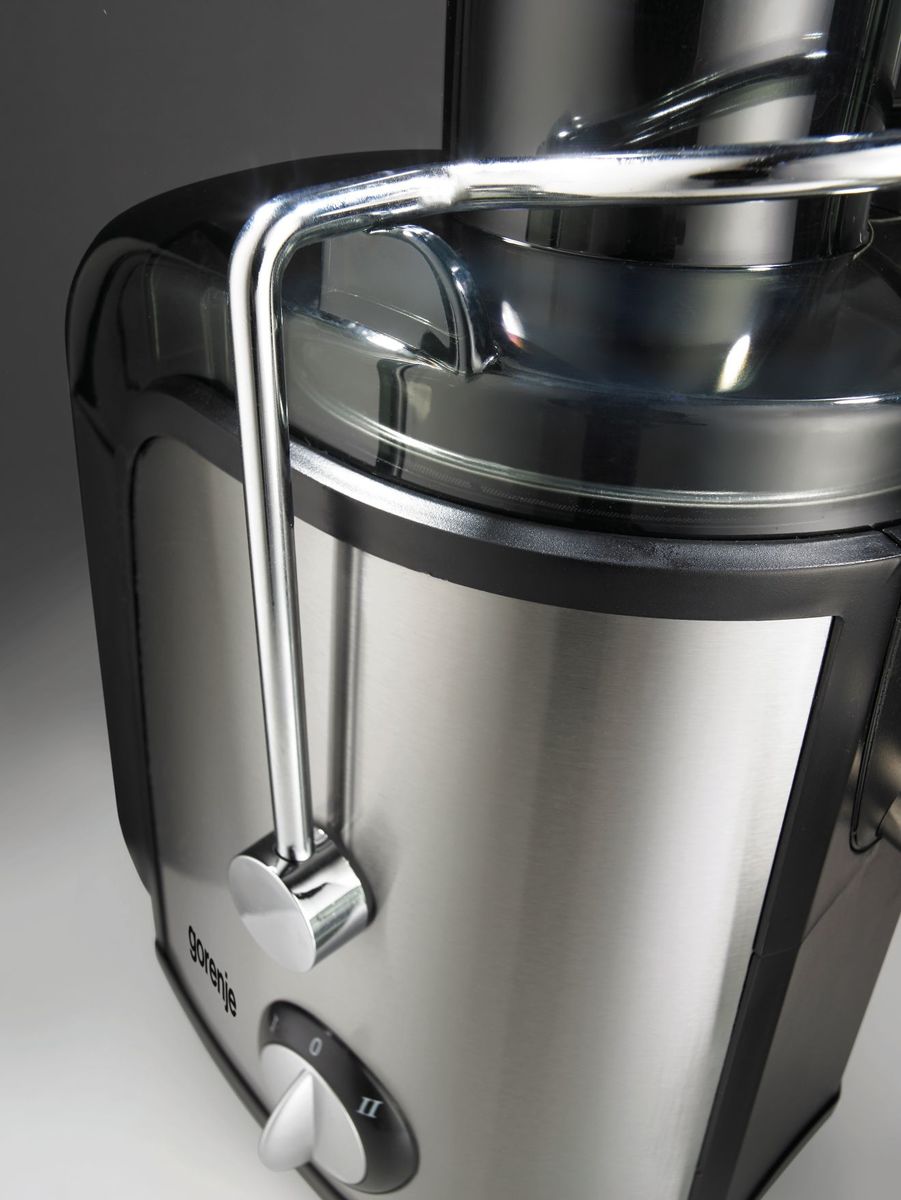 Gorenje Kitchen Juicer 800W 1.5L Pulp Container XL Tube JC805EII Inox/Black