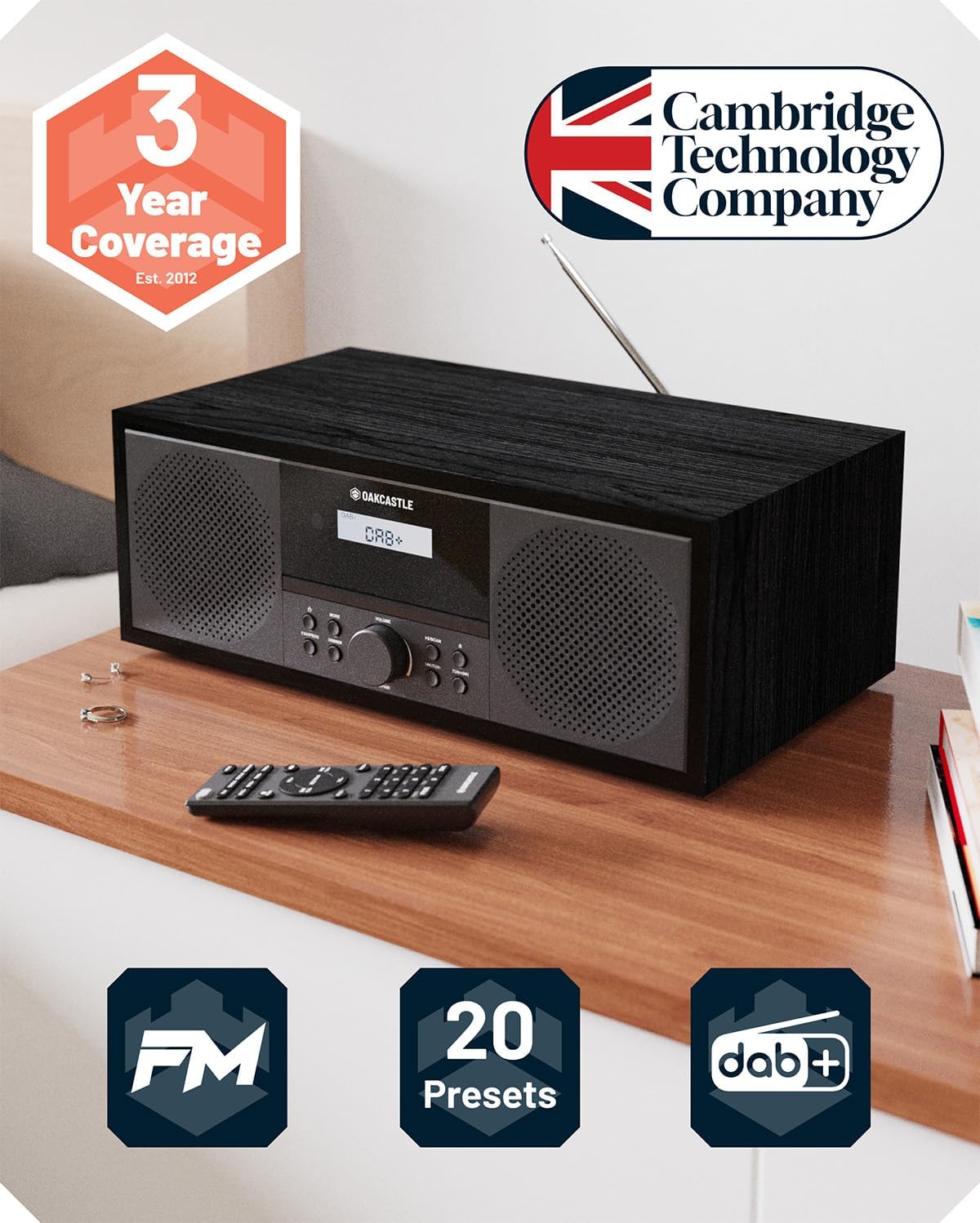 Majority Oakcastle DAB500 Mini HiFi BT/CD/USB/FM