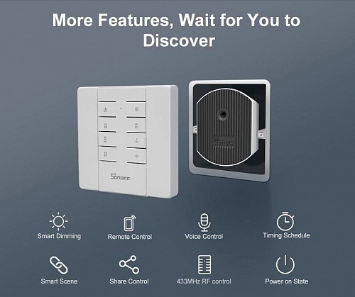 Sonoff D1 Smart Dimmer Switch with Remote Control