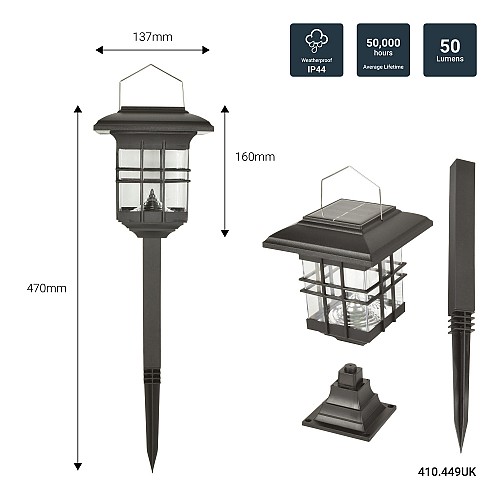 LYYT 8 LED Solar Garden Light 410.449UK