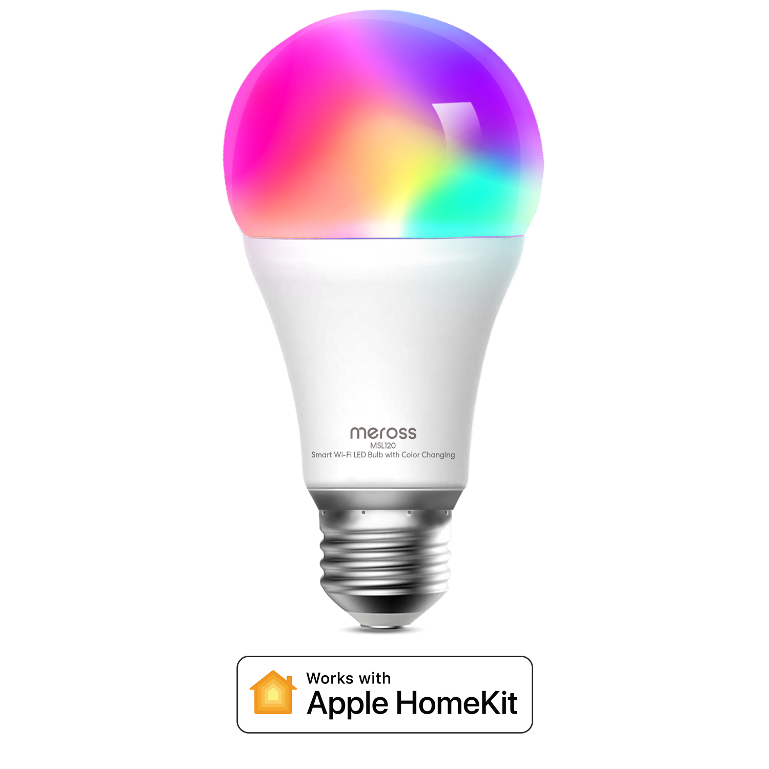 Meross Homekit Smart Wi-Fi LED Bulb RGBWW E27 MSL120HK-UK