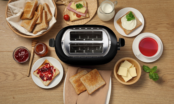 Gorenje Kitchen Toaster 850W 2 Slots 7 Heating Levels T850BK Black