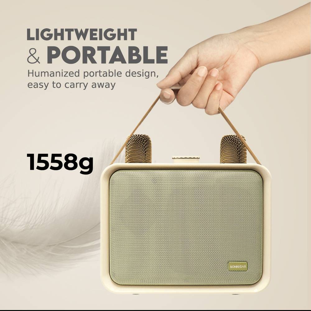 SonicGear Portable Speaker BT/Wireless Dual Mics iOX K600 Souffle