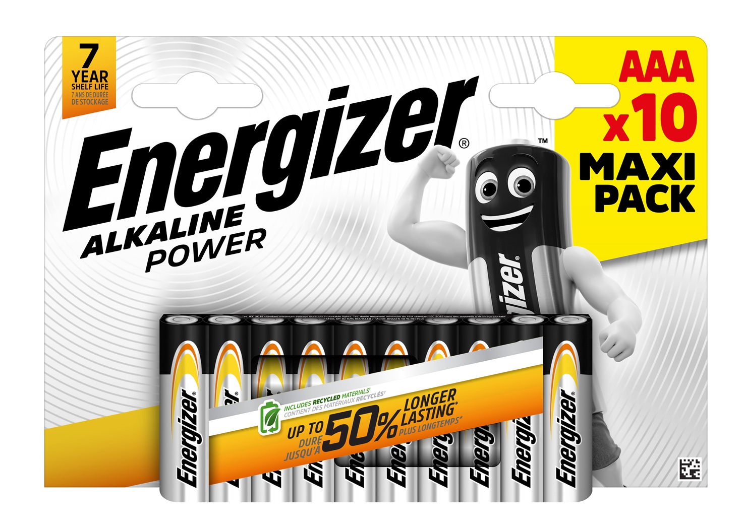 Energizer Alkaline AAA (10pcs) Alkaline Power