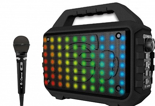 iDance Blaster 400 Portable Speaker with LED Effects incl 1 Microphone