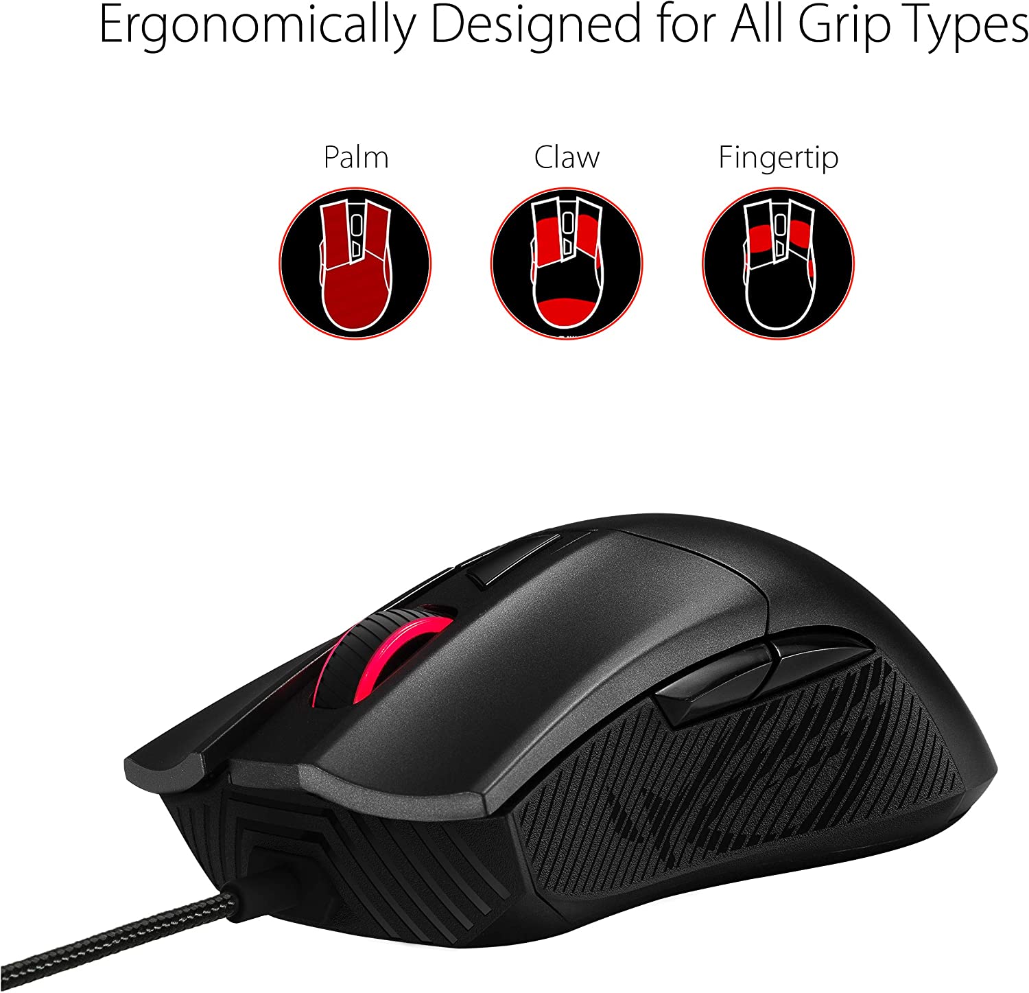 ASUS Gaming Mouse Wired RGB ROG Gladius II CORE