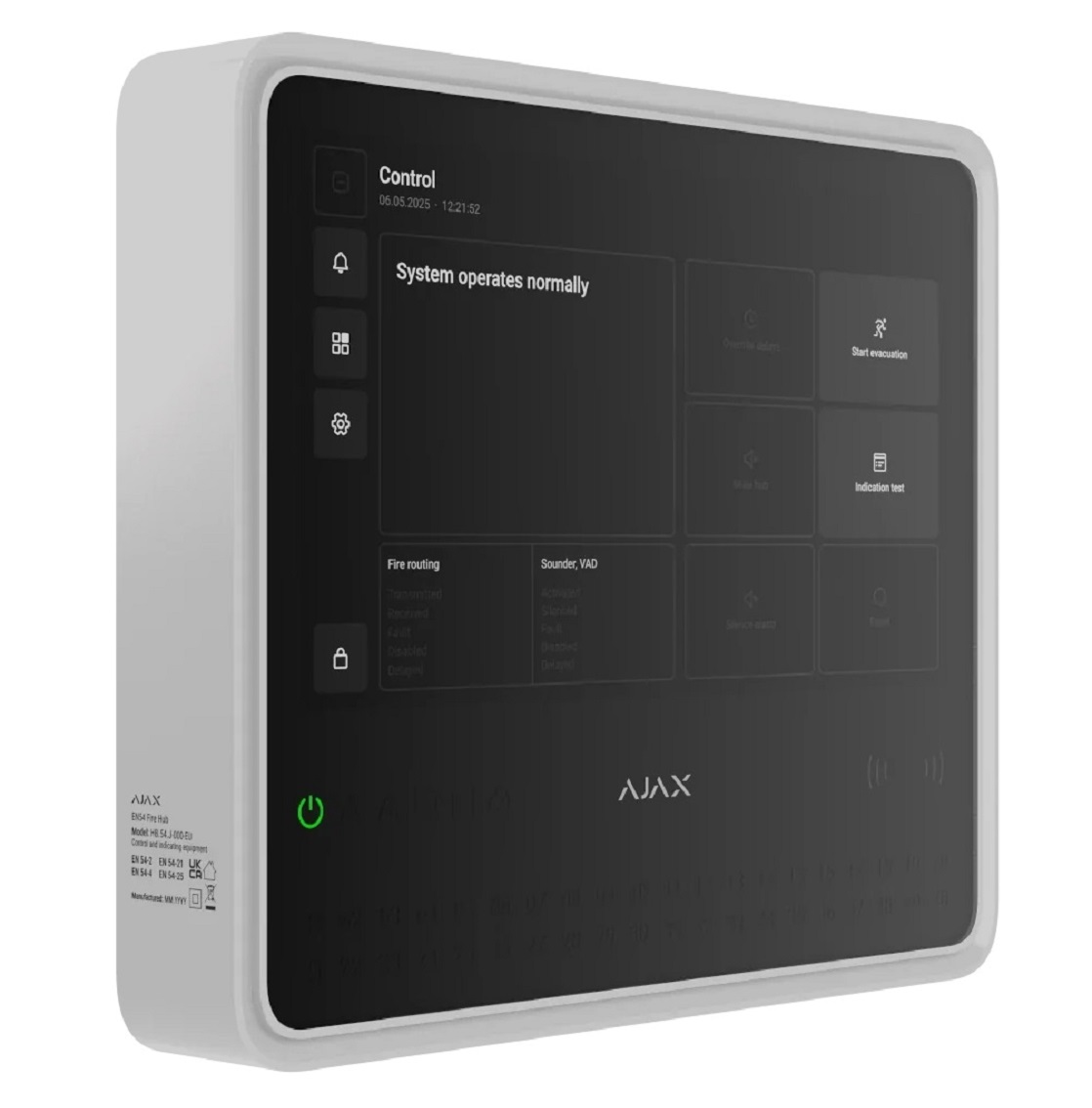 Ajax EN54 Fire Detection Hub White