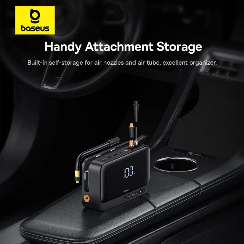 Baseus Car Jump Start Booster & Powerbank + Inflator 6000mAh 600A SUPER ENERGY