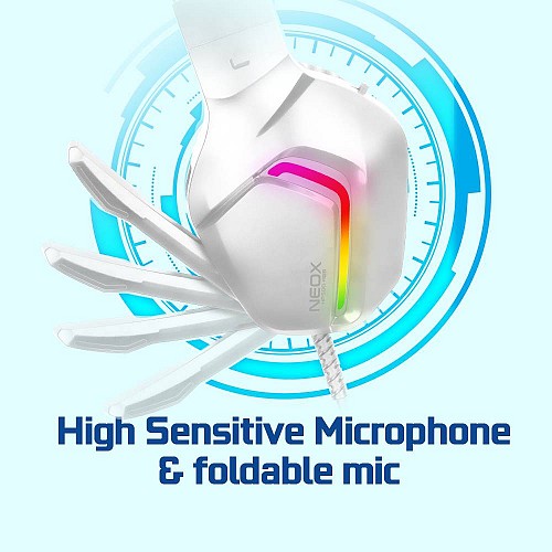 Alcatroz NEOX HP500 2.1 RGB Gaming Headset Black Blue