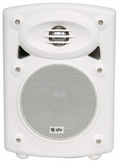 QTX QR5B Active Onwall Speakers Pair 5.25'' 2x20W White 178.201UK