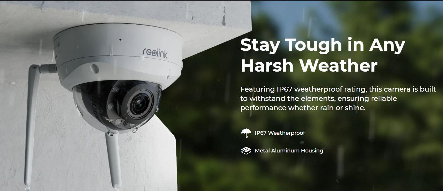 Reolink WIFI Outdoor Camera Dome 8MP 5x Optical Zoom RLC-843WA (W437)