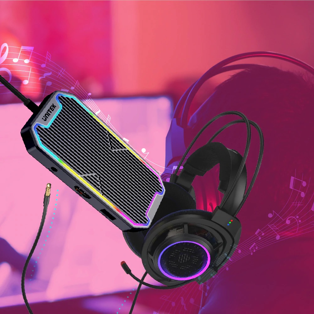 Unitek USB-C Hub USB3.2 RGB HDMI/Gb/Audio/PD100W D1029A