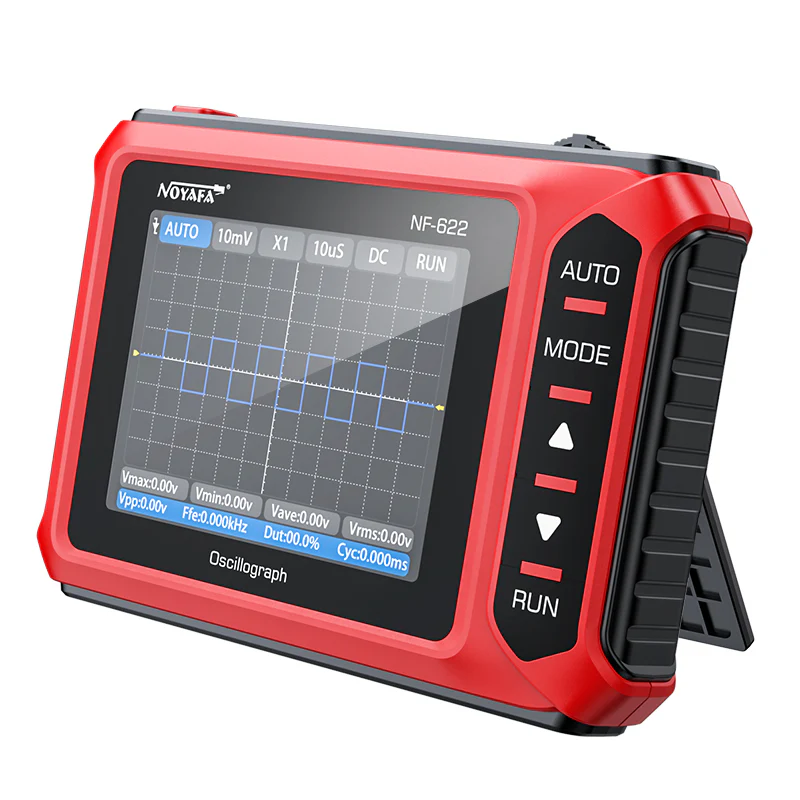 Noyafa Mini Handheld Digital Osciloscope For Voltage, Frequency, Rise Time & Pulse Width NF-622
