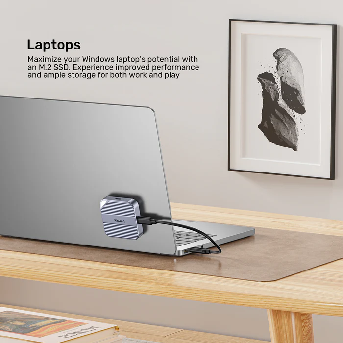 Unitek USB-C NVME/PCIe M2 2230 Magnetic SSD Enclosure 10Gbps PD100W S1244A