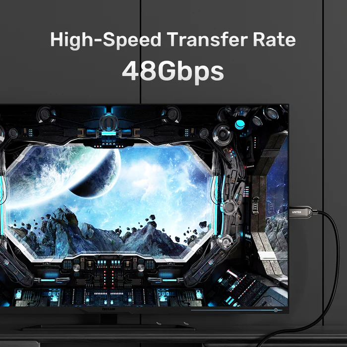 Unitek Fiber Optic HDMI 2.1 Cable 8K60Hz 20.0m C11085GY-20M