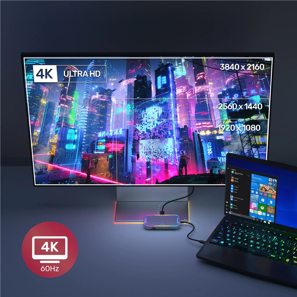 Unitek USB-C Hub USB3.2 RGB HDMI/Gb/Audio/PD100W D1029A