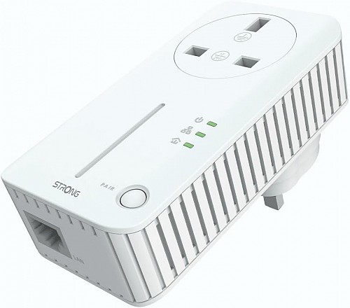 Strong Powerline Kit AV600 Passthrough 600Mbps UK POWERL600DUOUKV2