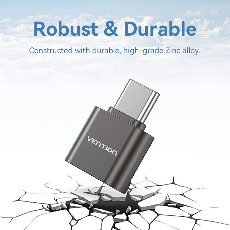 Vention CLMH0 Metal USB-C Card Reader for Micro SD Cards
