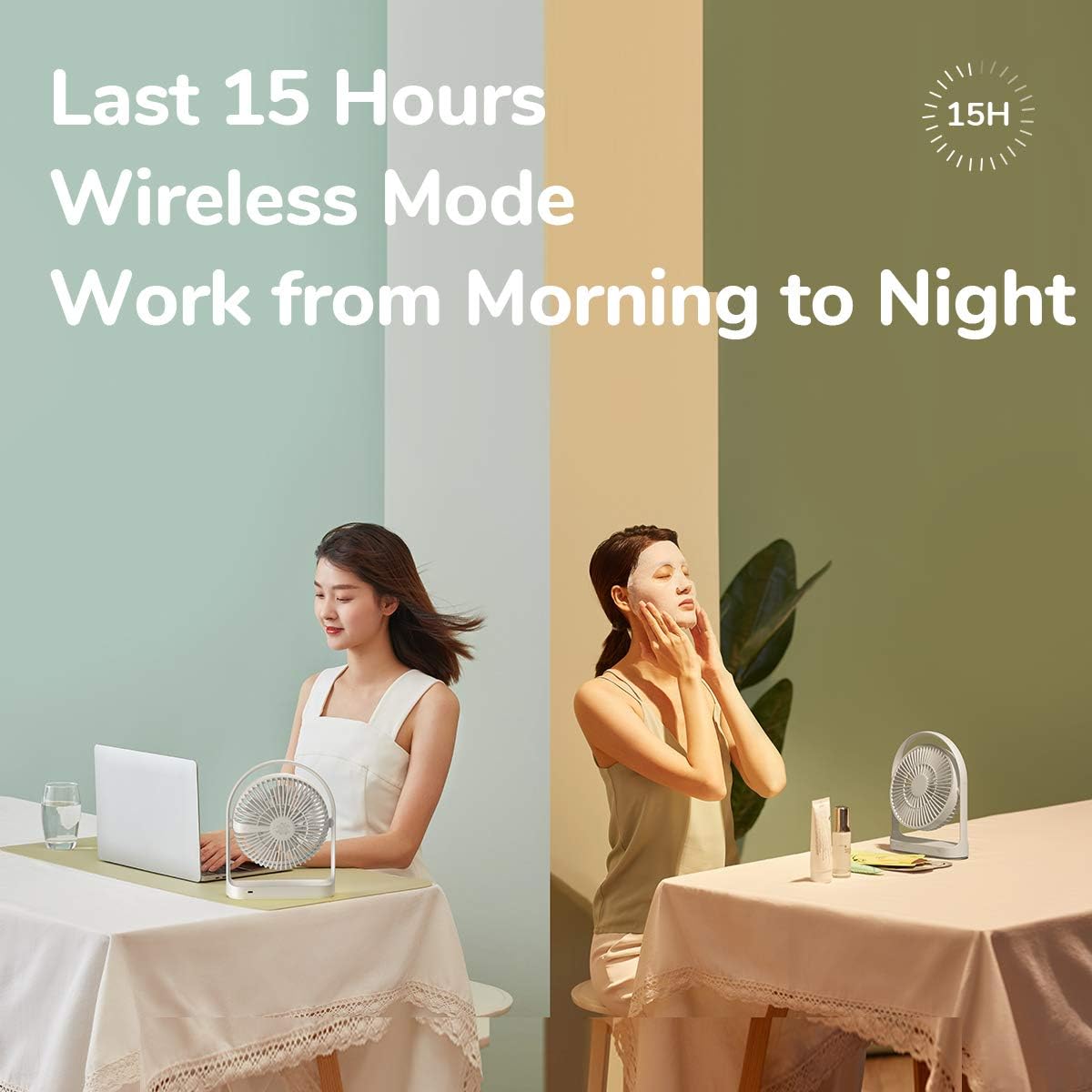 Jisulife Desktop Portable Fan  FA19A Green