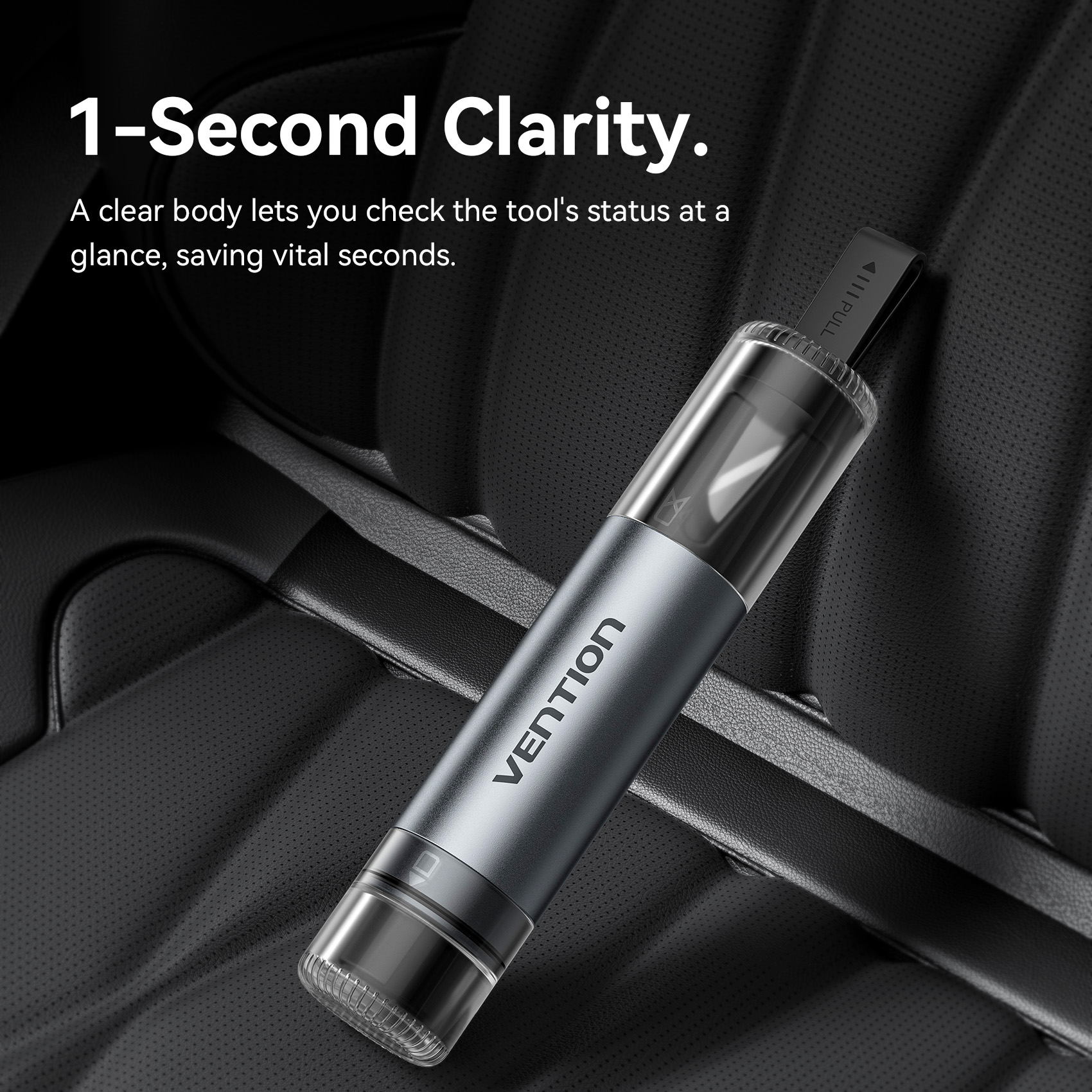 Vention Safety 2-in-1 Car Emergency Tool Glass Breaker + Seatbelt Cutter KRUH0