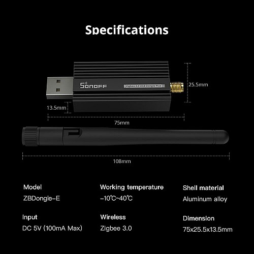 Sonoff ZigBee USB Dongle ZBDongle-E