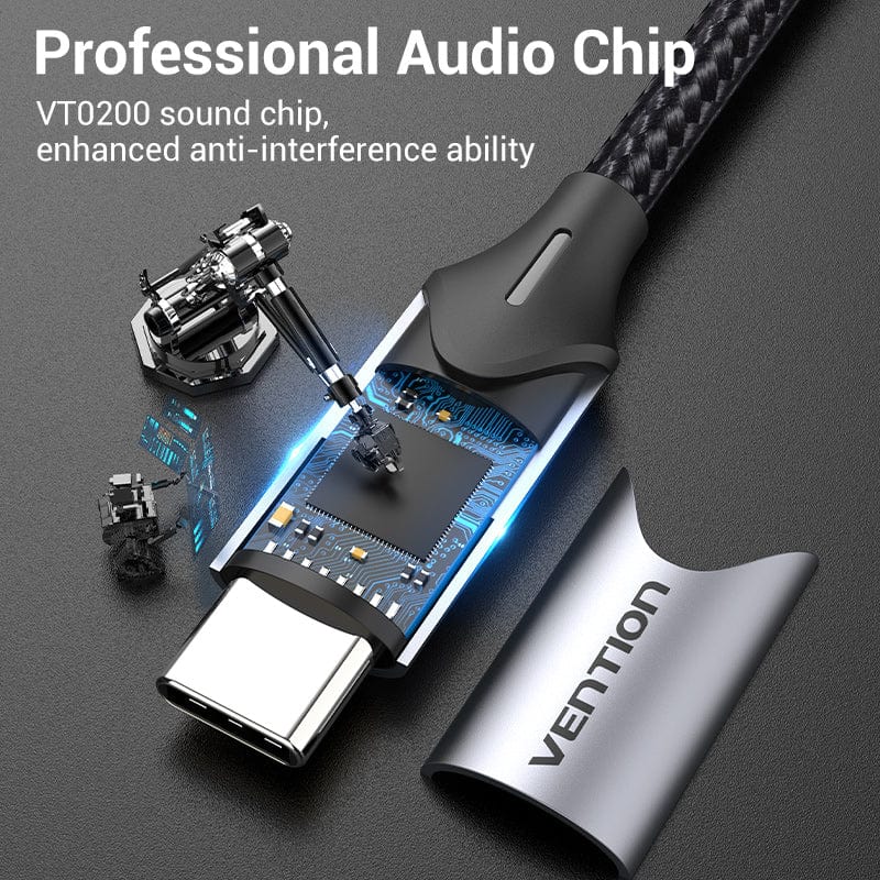Vention USB-C to 2x3.5mm TRS Cable Adaptor 0.3m BGPHY
