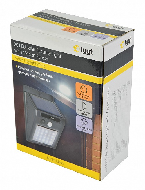 LYYT 20 LED Solar Security Light Motion 154.842UK