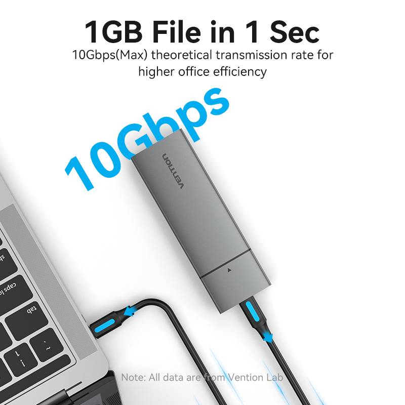 Vention KPGH0 M2 NVMe SSD Enclosure USB 3.1Gen2 10Gbps Metal