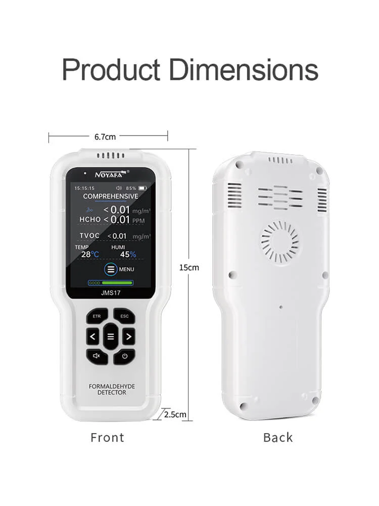 Noyafa Portable Indoor Air Quality Tester with Formaldehyde Detector JMS17