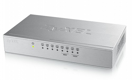 Zyxel 8-Port Gigabit Ethernet Switch with QoS Metal UK Plug GS-108BV3