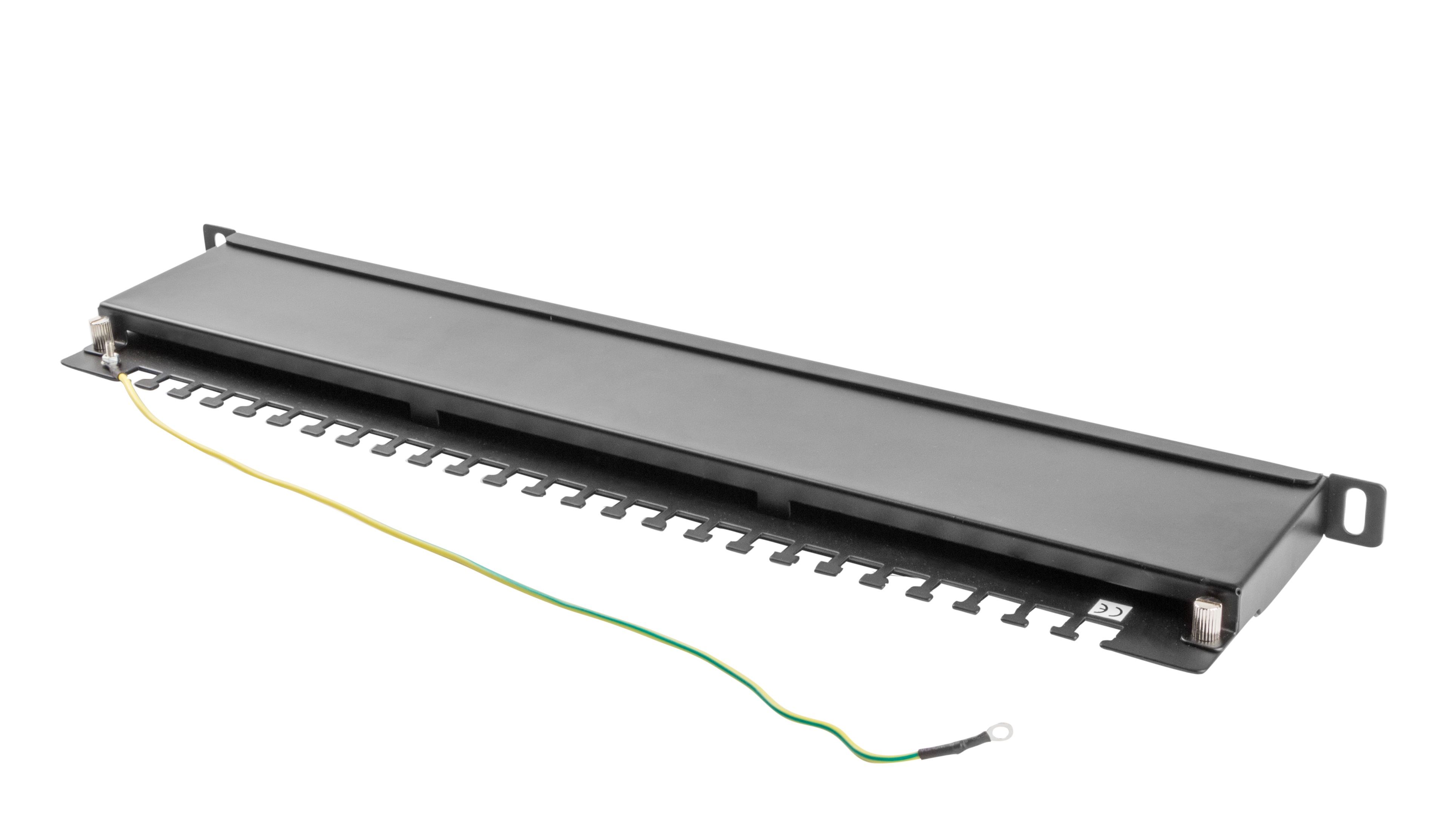 Lanberg Patch Panel 24-Port 0.5U 19" CAT6 UTP Black