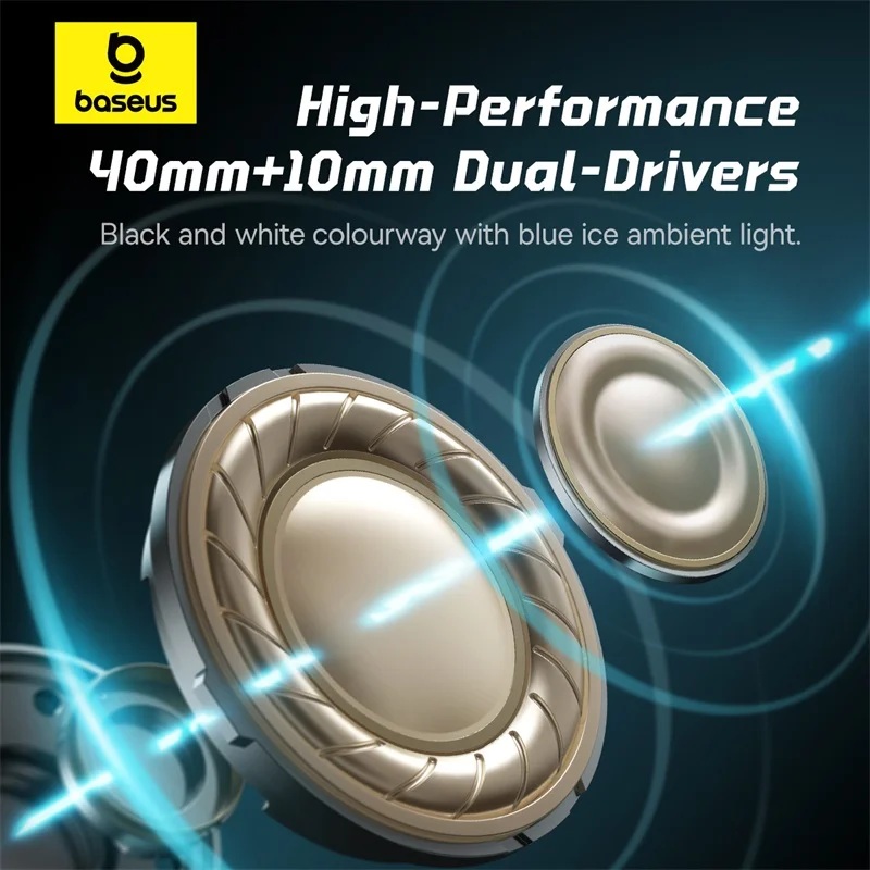 Baseus Headphones Wired Gaming USB GoPlay 1+ Max White