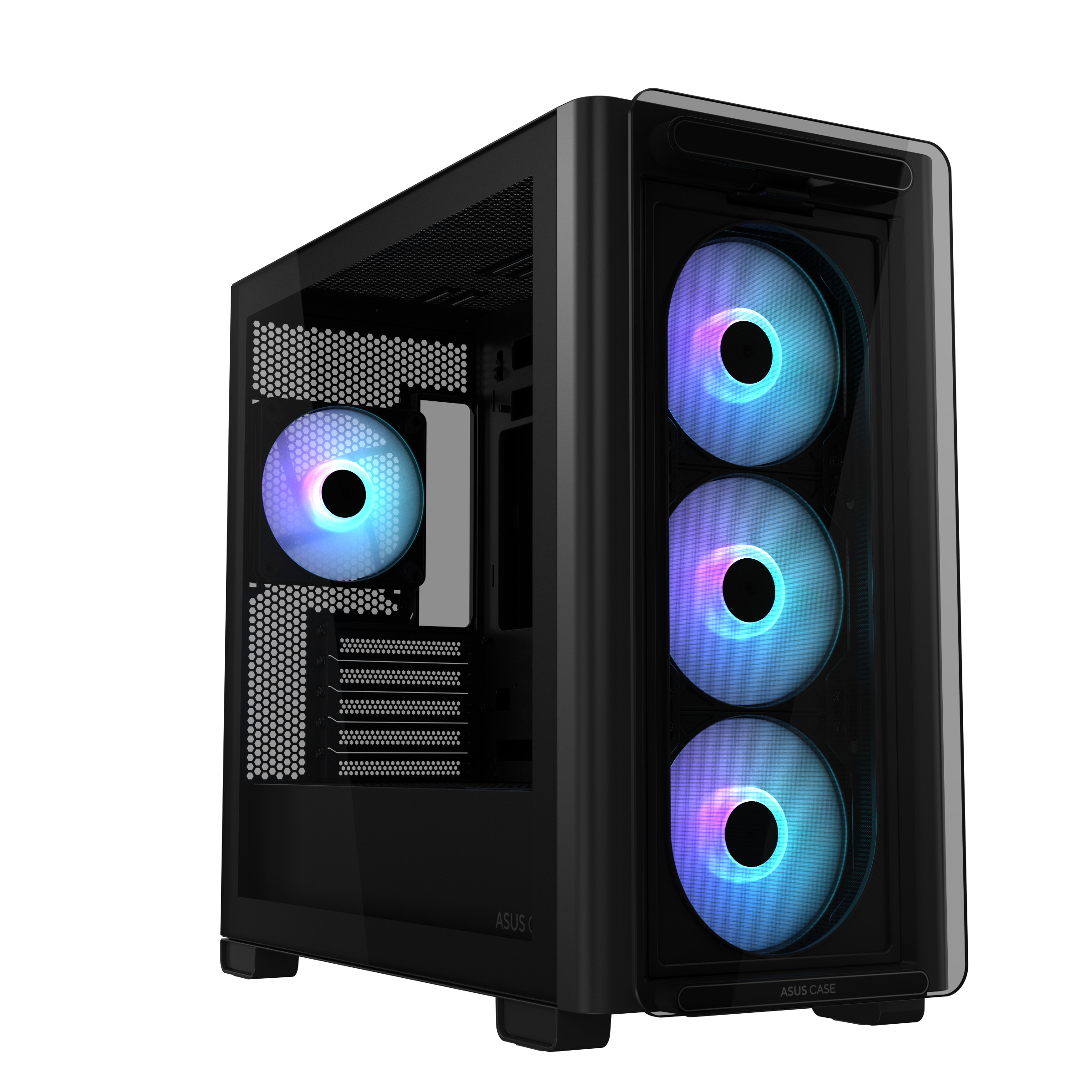 ASUS PC Case mATX Tempered Glass 4xARGB Fans A23 PLUS Black