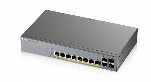 Zyxel 12-Port Gigabit PoE Cloud Managed Switch, 8 x PoE 130W CCTV GS1350-12HP