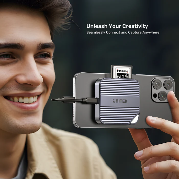 Unitek Card Reader Magnetic CF Express Type B 10Gbps PD100W S1244B