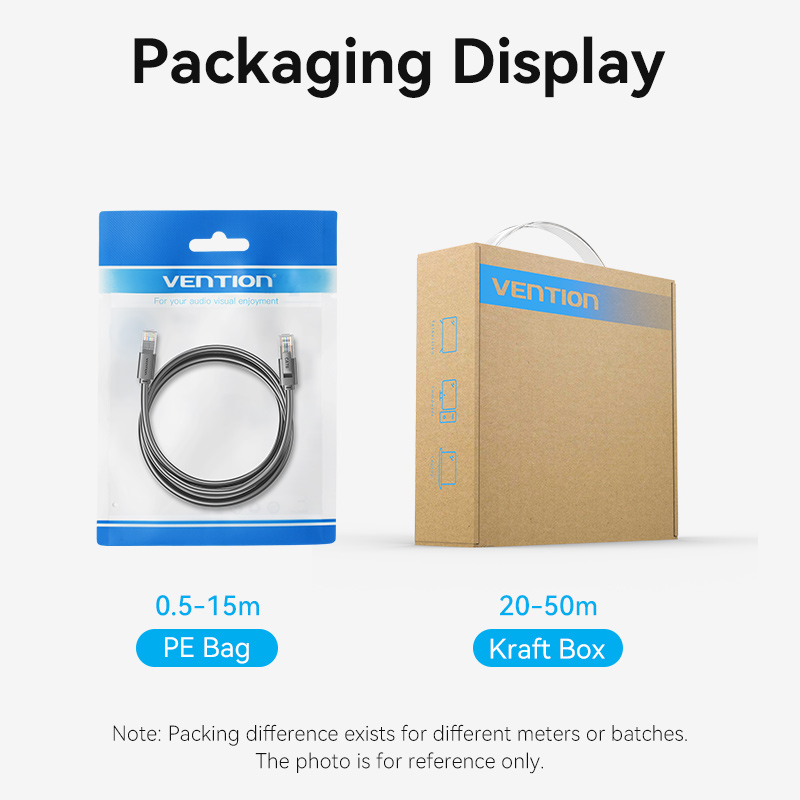 Vention NETWORK Cable CAT6 UTP 5.0m Black IBRBJ