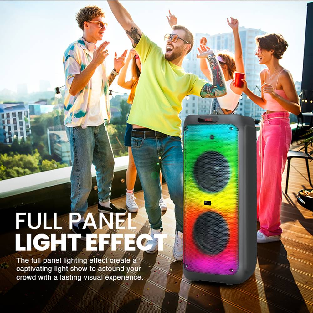 SonicGear AudioXPro1200HD 2 x 12'' Portable Karaoke Speaker with 2 x Wireless Microphones