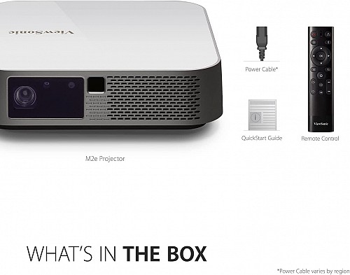 Viewsonic M2e Full HD Portable LED Projector Smart WiFi, BT, Harman Kardon Speakers